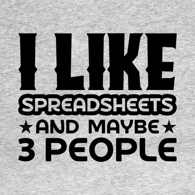 I like spreadsheets and maybe 3 people by colorsplash